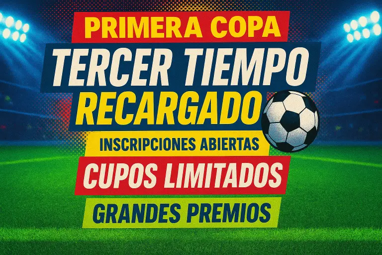 Nace la 1ª Copa 3 Tiempo Recargado: fútbol, turismo y una experiencia diferente